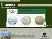 Tablet Screenshot of evolucaoengenharia.com